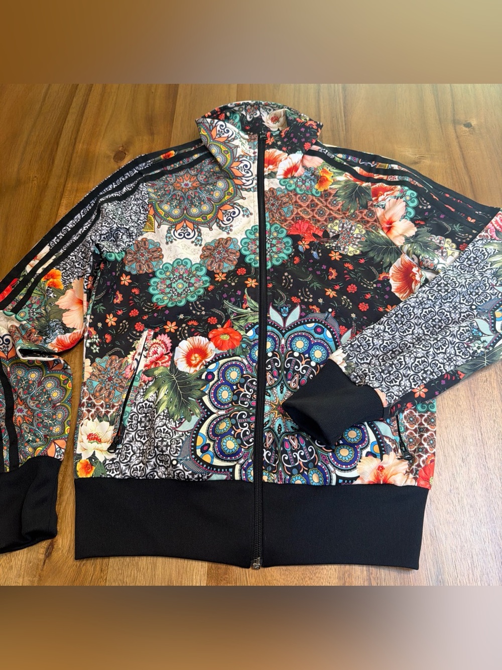 Adidas X Farm Rio Jardim Agharta Firebird Track Jacket Womens S Floral BR5129